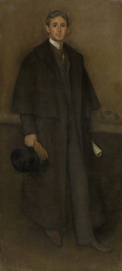 Arrangement in vleeskleur en bruin: Portret van Arthur Jerome Eddy, 1894 door James Abbott McNeill Whistler