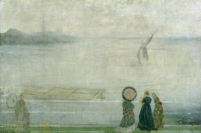 Battersea Reach vanaf Lindsey Houses door James Abbott McNeill Whistler