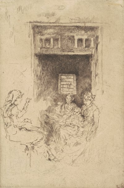Kralenrijgers door James Abbott McNeill Whistler