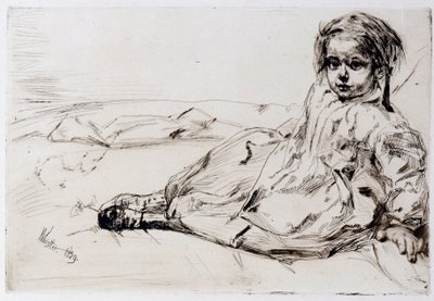 Bibi Valentin door James Abbott McNeill Whistler