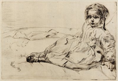 Bibi Valentin, 1859 door James Abbott McNeill Whistler