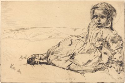 Bibi Valentin, 1859 door James Abbott McNeill Whistler