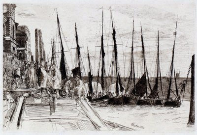 Billingsgate door James Abbott McNeill Whistler