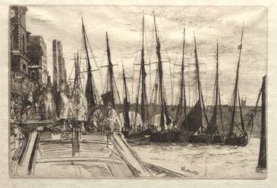 Billingsgate door James Abbott McNeill Whistler