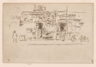 Vogelkooien, Chelsea, ca. 1886-88 door James Abbott McNeill Whistler