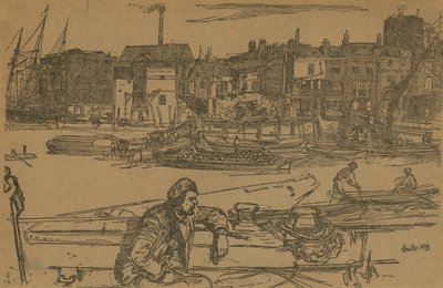 Black Lion Wharf door James Abbott McNeill Whistler
