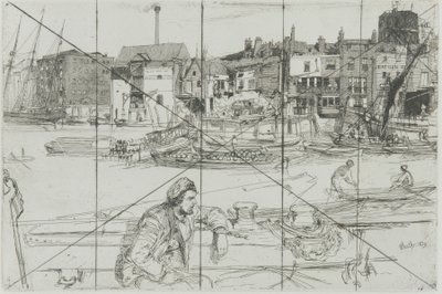 Black Lion Wharf door James Abbott McNeill Whistler