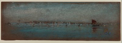 Blauw en zilver - De eilanden, Venetië, 1879-80 door James Abbott McNeill Whistler