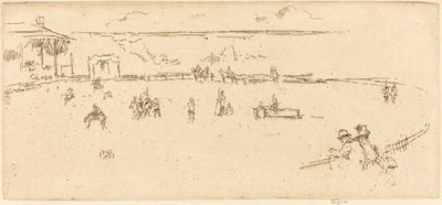 Bokkend Paard door James Abbott McNeill Whistler