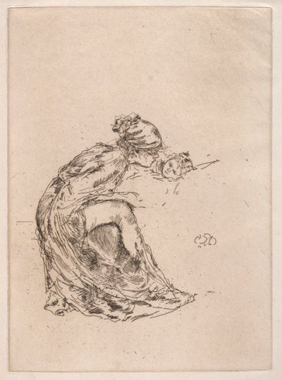 Cameo, Nr. 1 Moeder en Kind, ca. 1890-1893 door James Abbott McNeill Whistler