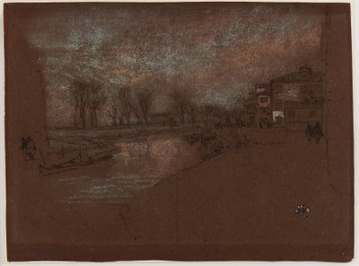 Campo Sta. Marta - Winteravond, 1879-1880 door James Abbott McNeill Whistler
