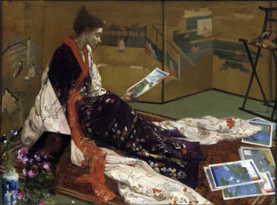 Caprice in paars en goud: het gouden scherm door James Abbott McNeill Whistler