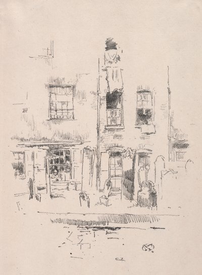 Kerkhof, 1887 door James Abbott McNeill Whistler