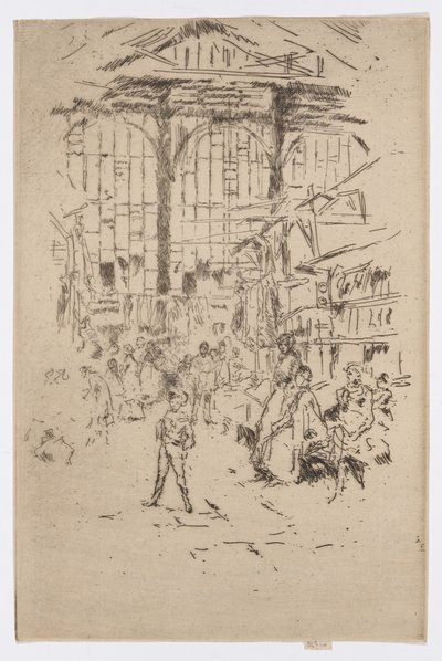 Kledingruil, Houndsditch, No.2, c.1886-88 door James Abbott McNeill Whistler