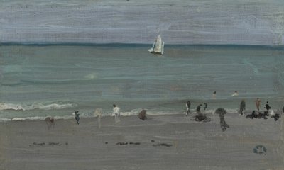 Kustscène, Baders, 1884-85 door James Abbott McNeill Whistler