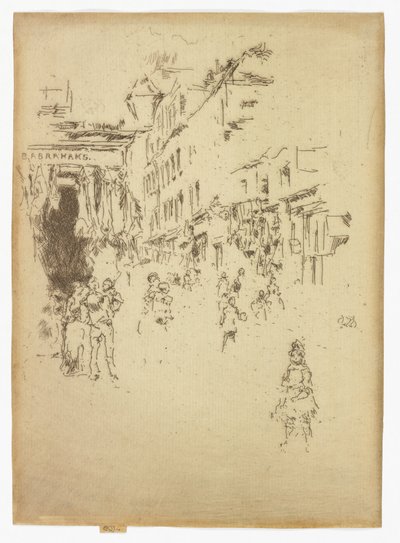 Cutler Street, Houndsditch, c.1886-88 door James Abbott McNeill Whistler
