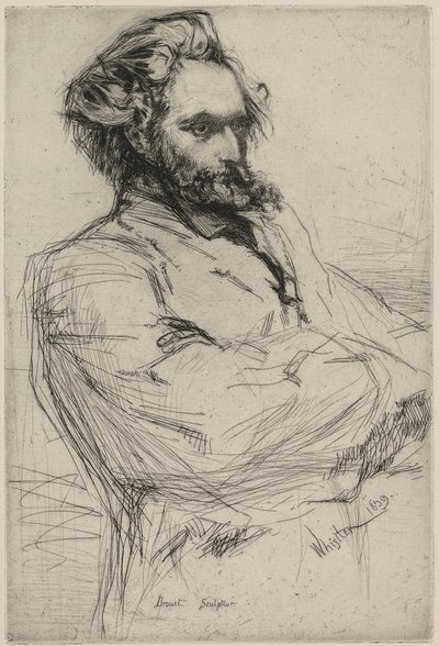 Drouet door James Abbott McNeill Whistler