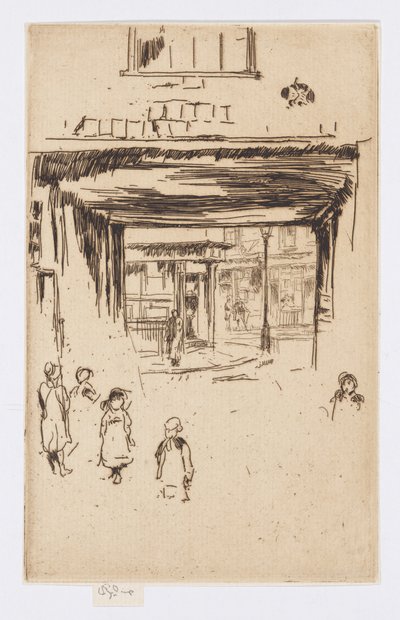 Drury Lane, c.1880-81 door James Abbott McNeill Whistler