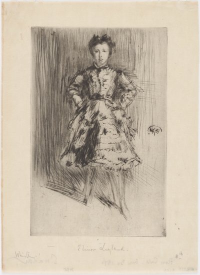 Elinor Leyland door James Abbott McNeill Whistler