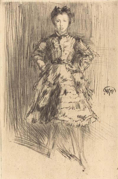 Elinor Leyland, 1873 door James Abbott McNeill Whistler