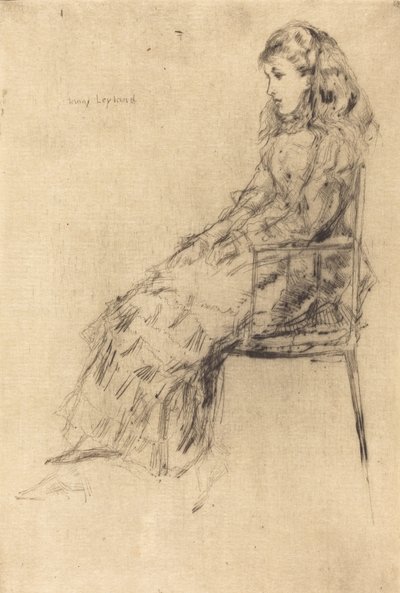 Fanny Leyland door James Abbott McNeill Whistler