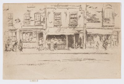 Viswinkel, Chelsea, c.1884-86 door James Abbott McNeill Whistler