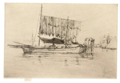 Vissersboot, 1879-80 door James Abbott McNeill Whistler