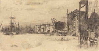 Free Trade Wharf door James Abbott McNeill Whistler