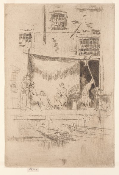 Fruitkraam door James Abbott McNeill Whistler