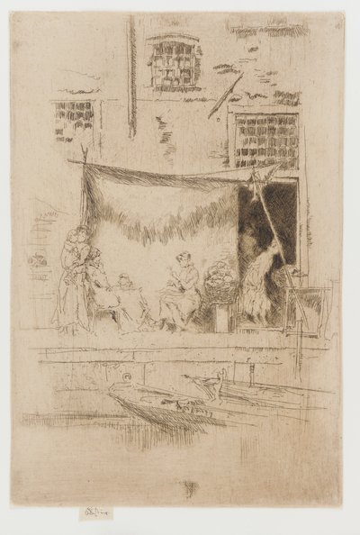 Fruitkraam door James Abbott McNeill Whistler