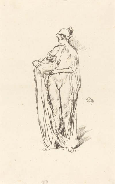Meisje met Kom, 1895 door James Abbott McNeill Whistler