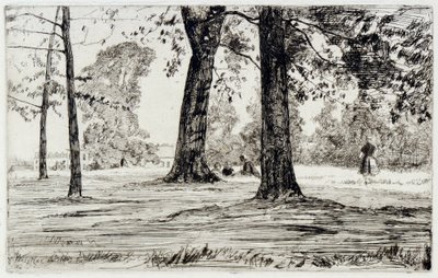 Greenwich Park door James Abbott McNeill Whistler