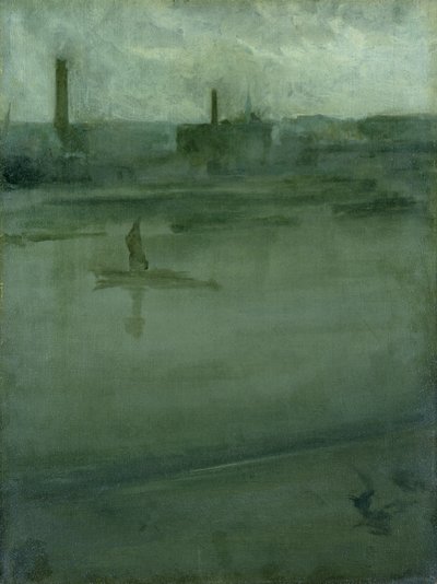 Grijs en zilver: De Theems door James Abbott McNeill Whistler