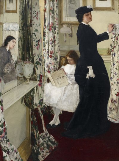 ""Harmonie in groen en roze: de muziekkamer"" door James Abbott McNeill Whistler