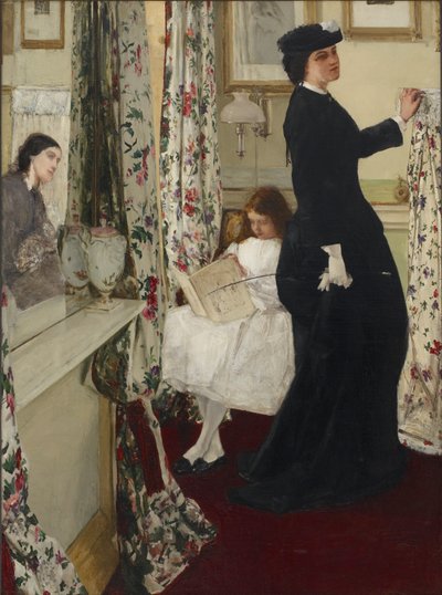 Harmonie in Groen en Roos: De Muziekkamer door James Abbott McNeill Whistler