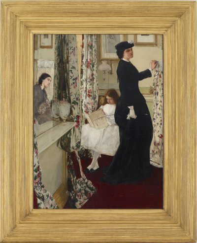Harmonie in Groen en Roze: De Muziekkamer door James Abbott McNeill Whistler