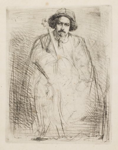 J. Becquet, beeldhouwer, 1859 door James Abbott McNeill Whistler