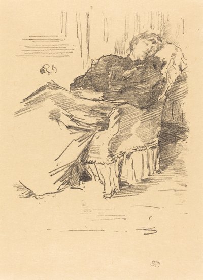 La Belle Dame endormie, 1894 door James Abbott McNeill Whistler