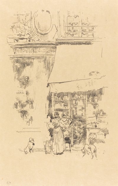 La Fruitière de la rue de Grenelle, 1894 door James Abbott McNeill Whistler