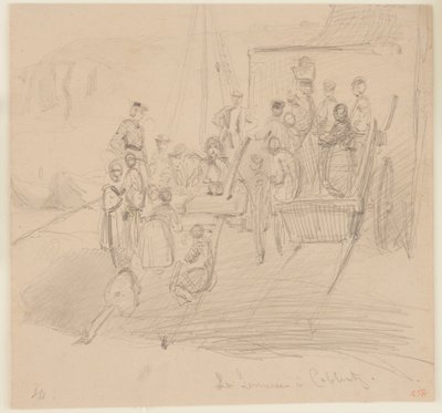 De Jeugd in Koblenz, 1858 door James Abbott McNeill Whistler