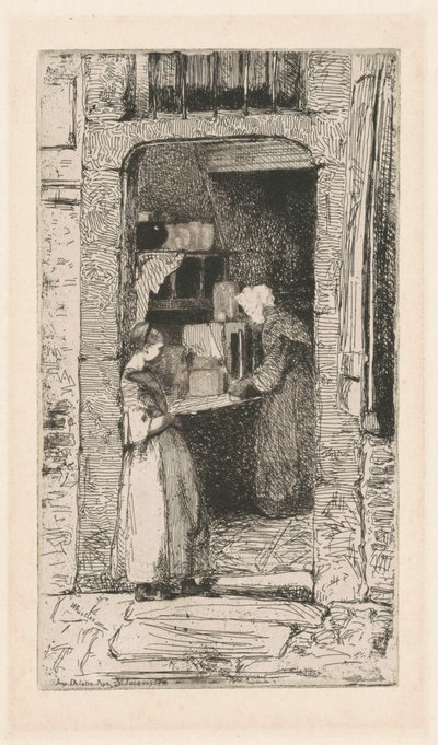 De mosterdverkoopster door James Abbott McNeill Whistler