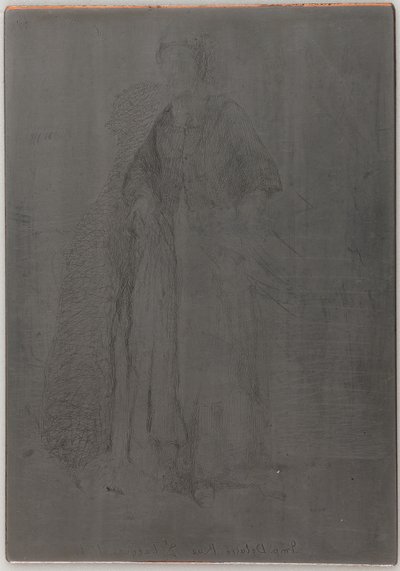 La Mere Gerard. Een van de Twaalf Etsen uit de Natuur, 1857-1858 door James Abbott McNeill Whistler