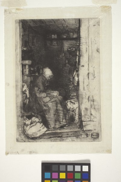 La Vielle Aux Loques door James Abbott McNeill Whistler