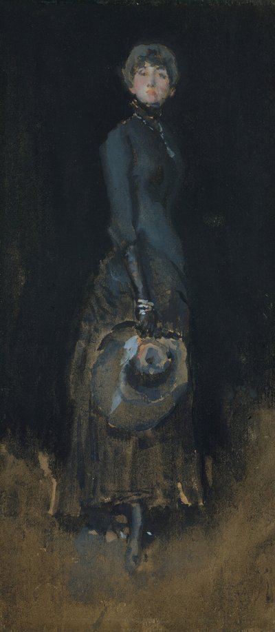 Dame in Grijs, ca. 1883 door James Abbott McNeill Whistler