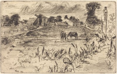 Landschap met het Paard door James Abbott McNeill Whistler