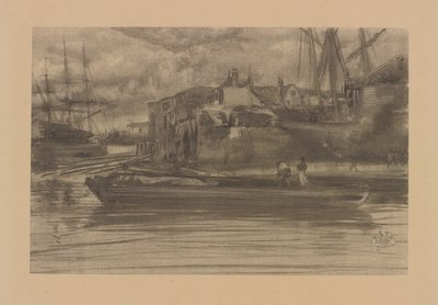 Limehouse, 1878 door James Abbott McNeill Whistler