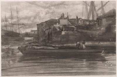 Limehouse, 1878 door James Abbott McNeill Whistler