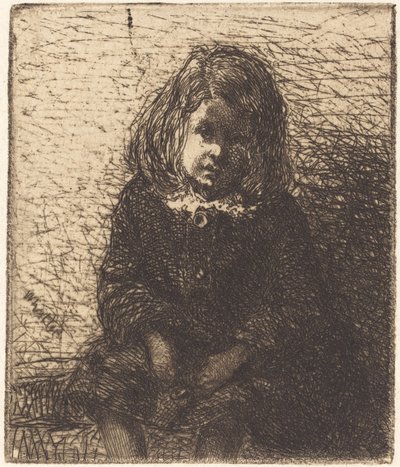 Kleine Arthur, circa 1857-1858 door James Abbott McNeill Whistler