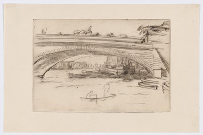 London Bridge, c.1875 door James Abbott McNeill Whistler