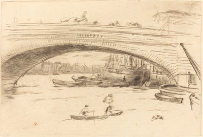 Londen Brug, ca. 1875 door James Abbott McNeill Whistler